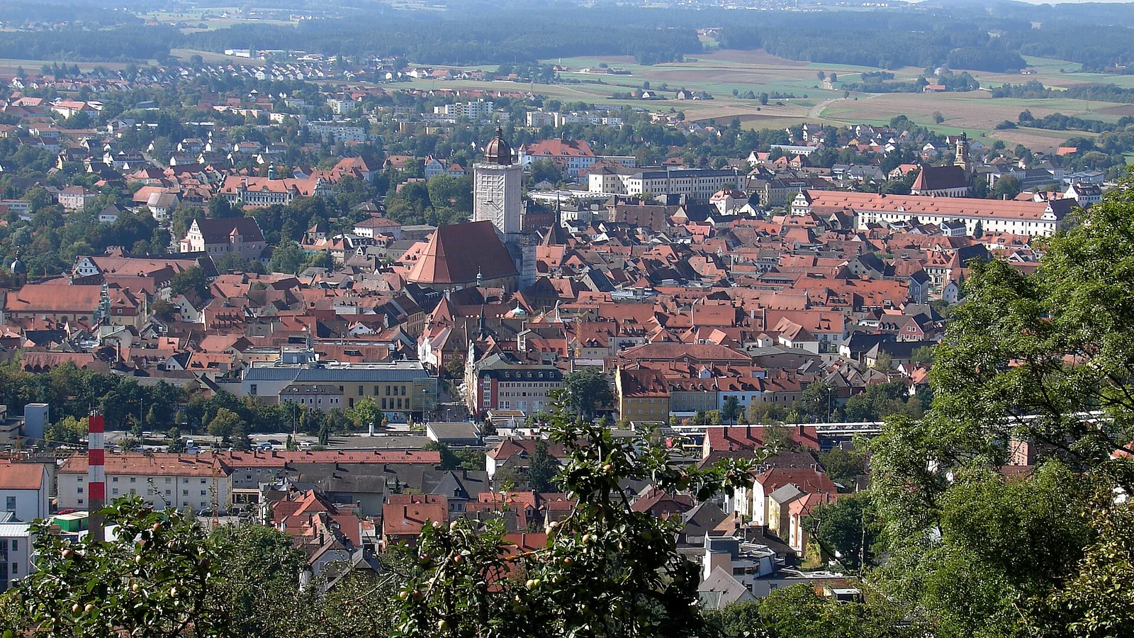 Panorama der Stadt Amberg in der Oberpfalz