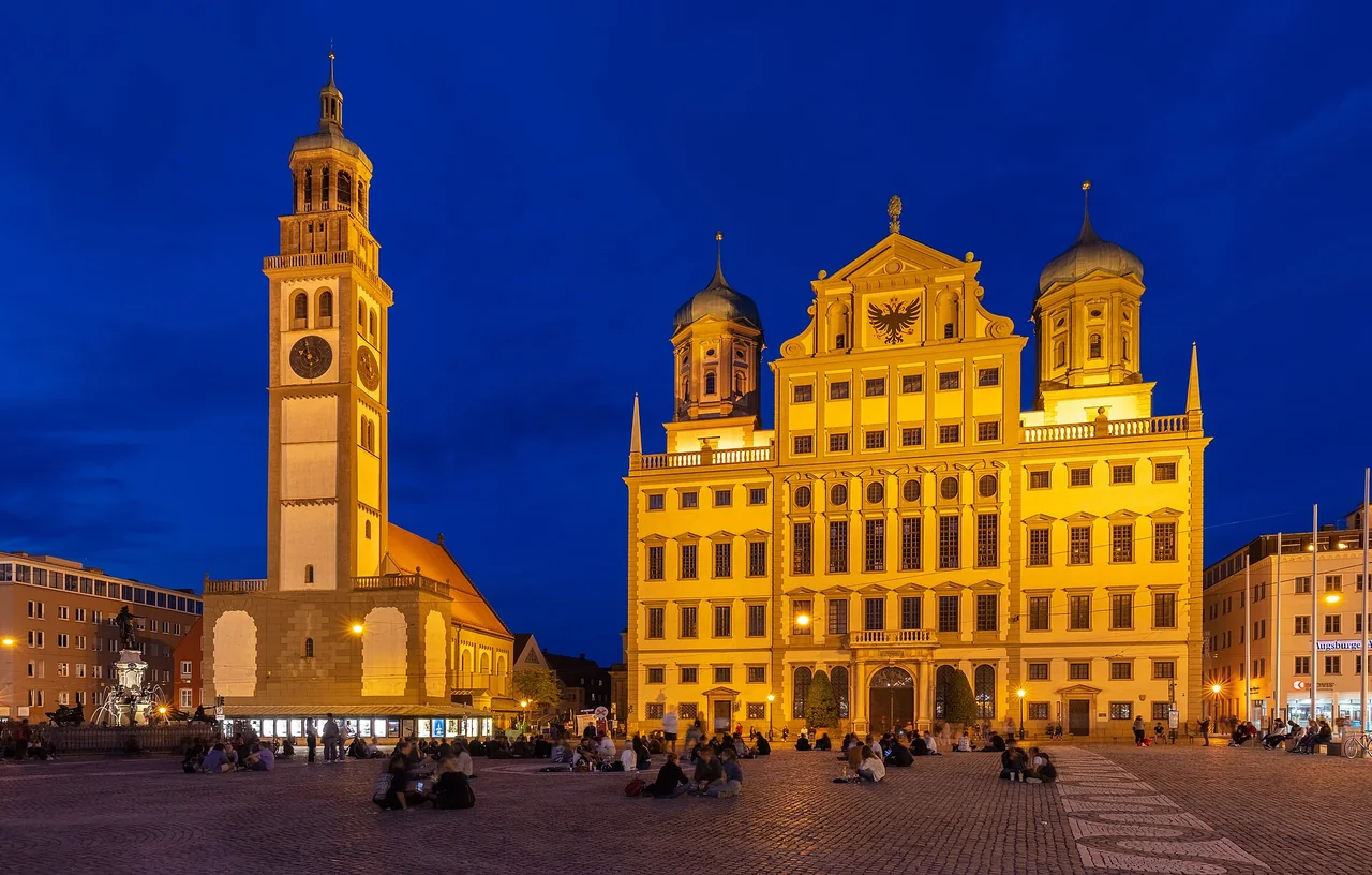 Rathausplatz in Augsburg