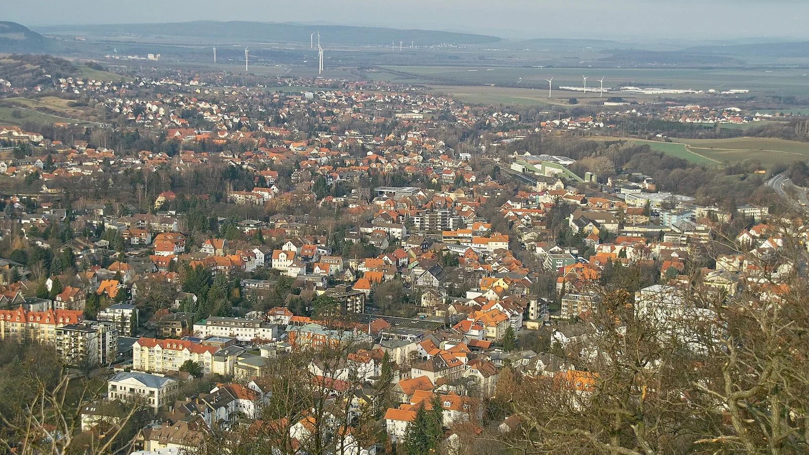 Stadt- und Landschaftsansicht von Bad Harzburg
