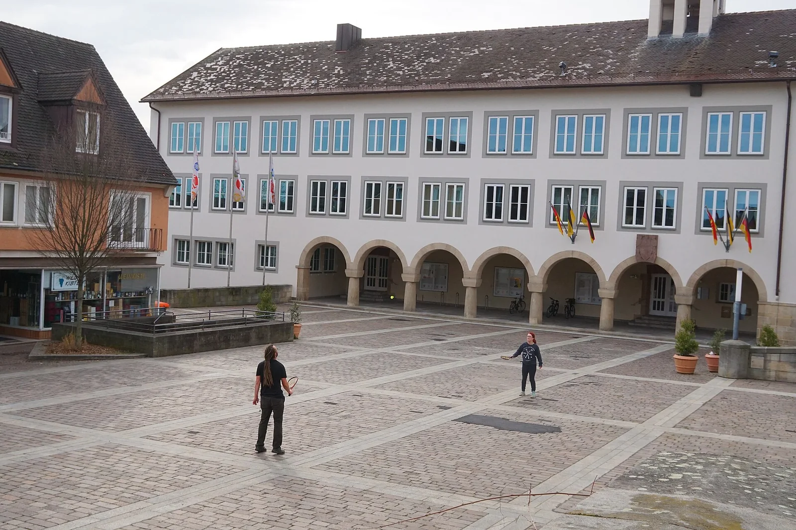 Rathaus und Marktplatz in Böblingen