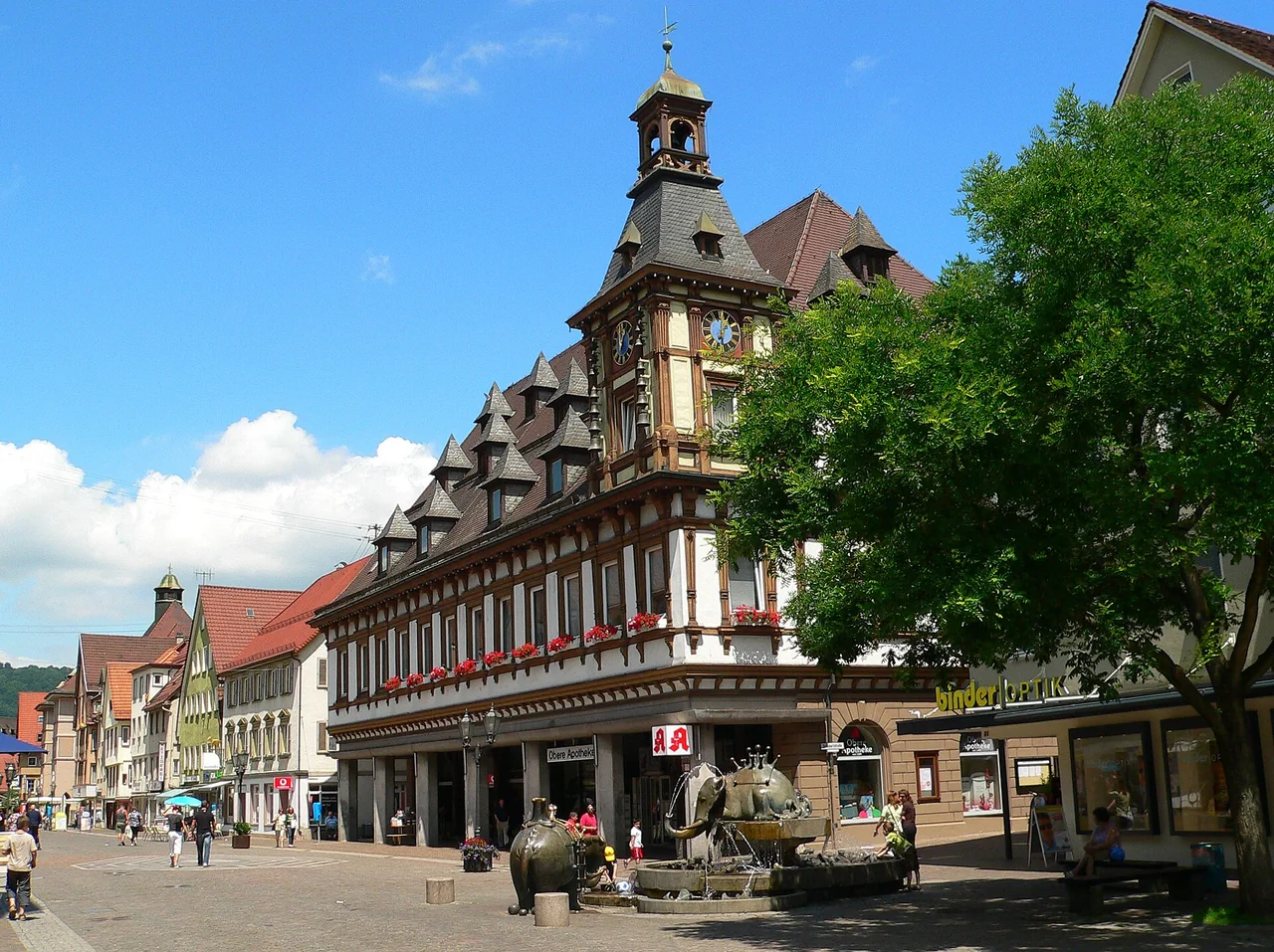 Ortsansicht von Geislingen an der Steige