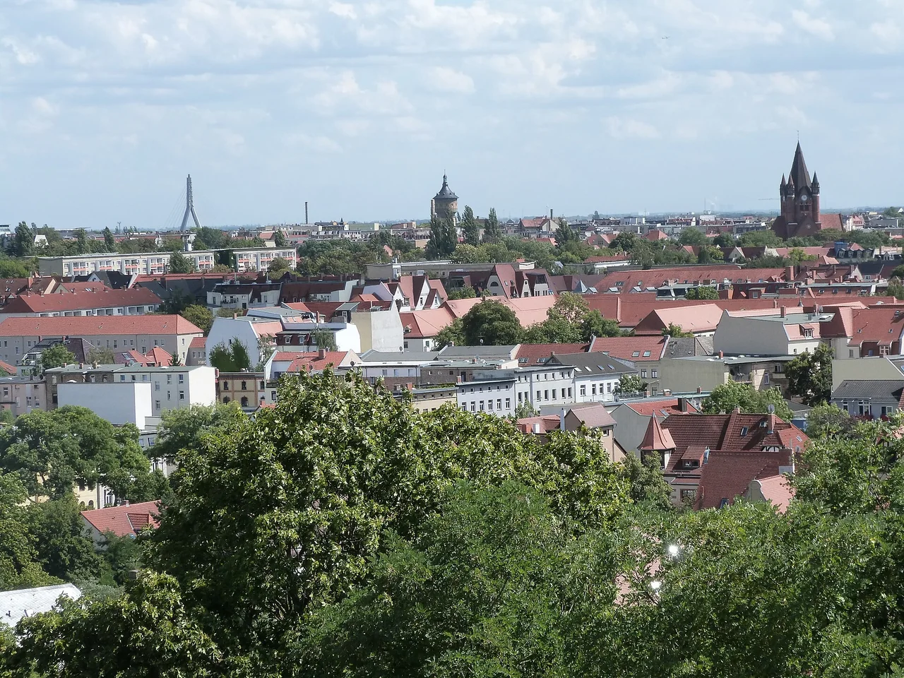 Ortsansicht von Halle (Saale)