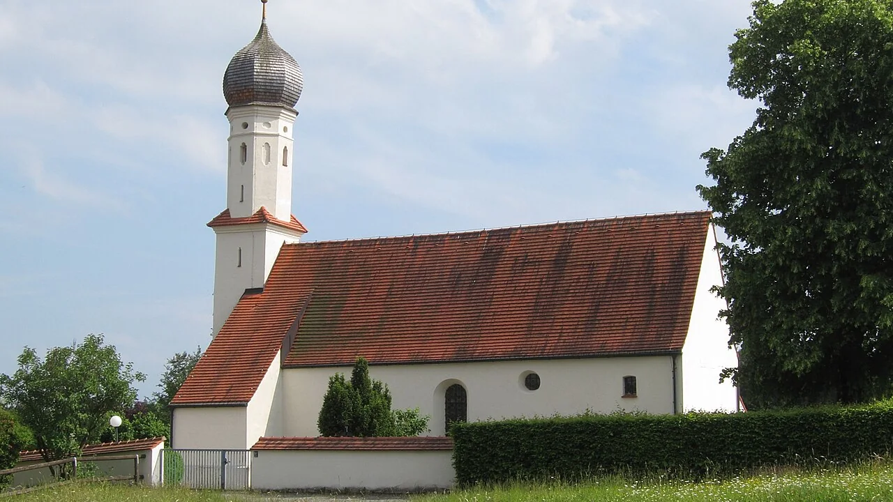 Stadtmotiv in Kirchseeon: KircheStColoman Kirchseeon-01