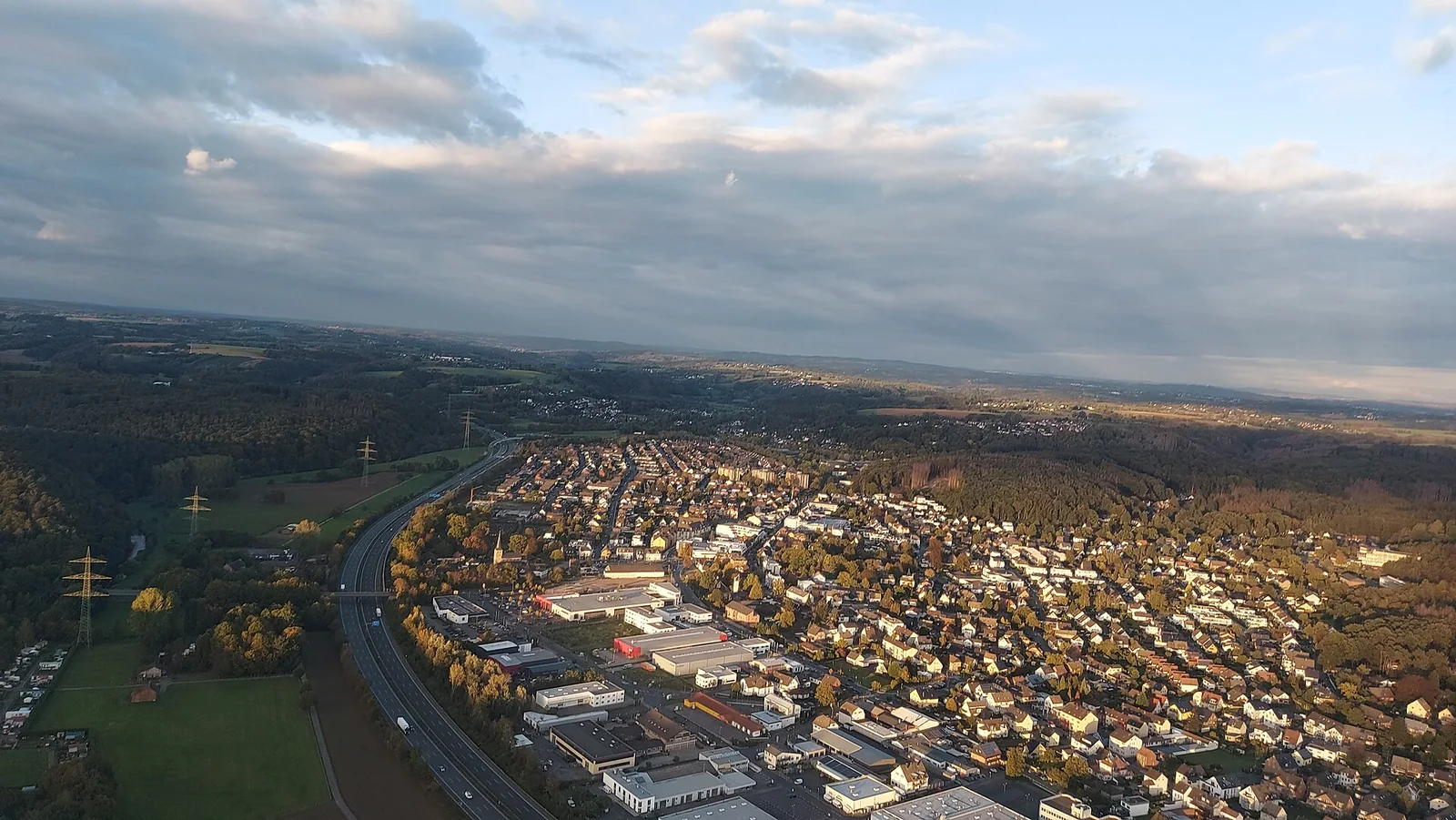 Luftaufnahme von Lohmar im Rhein-Sieg-Kreis