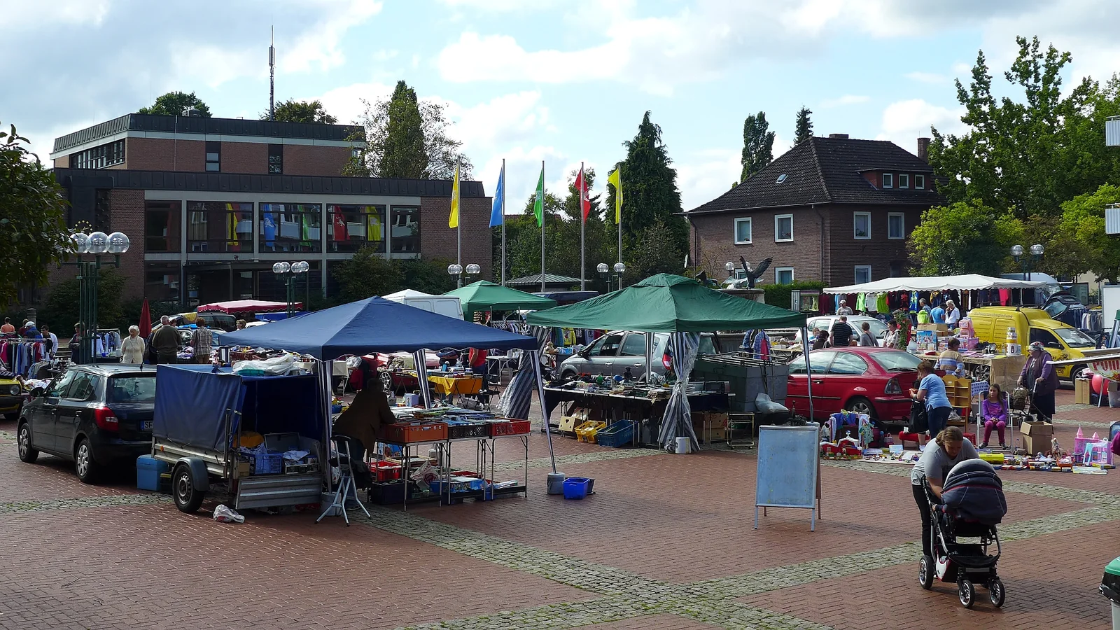 Rathausplatz in Munster (Örtze)