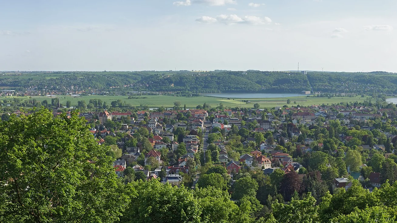 Stadtansicht von Radebeul