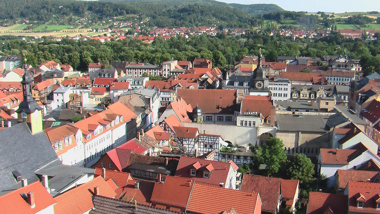 Ortsansicht von Rudolstadt