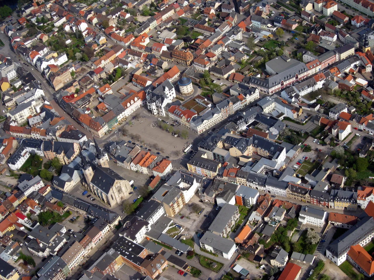 Ortsansicht von Saalfeld/Saale