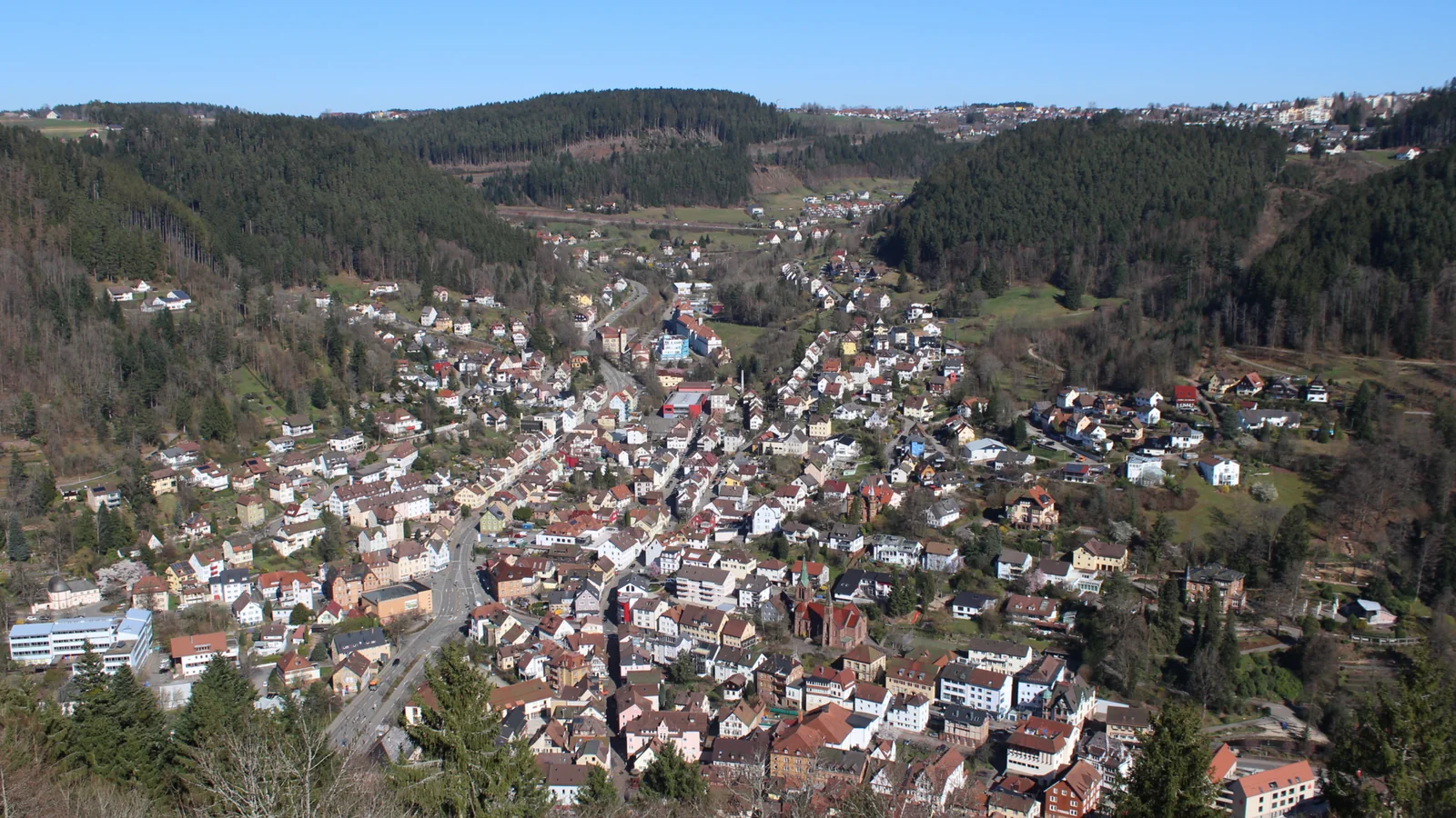 Panorama der Talstadt Schramberg