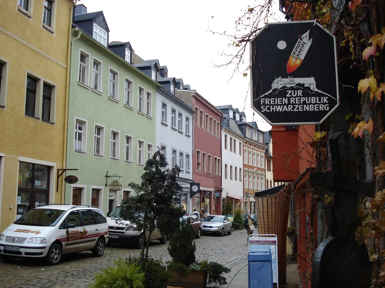 Ortsansicht von Schwarzenberg/Erzgeb.