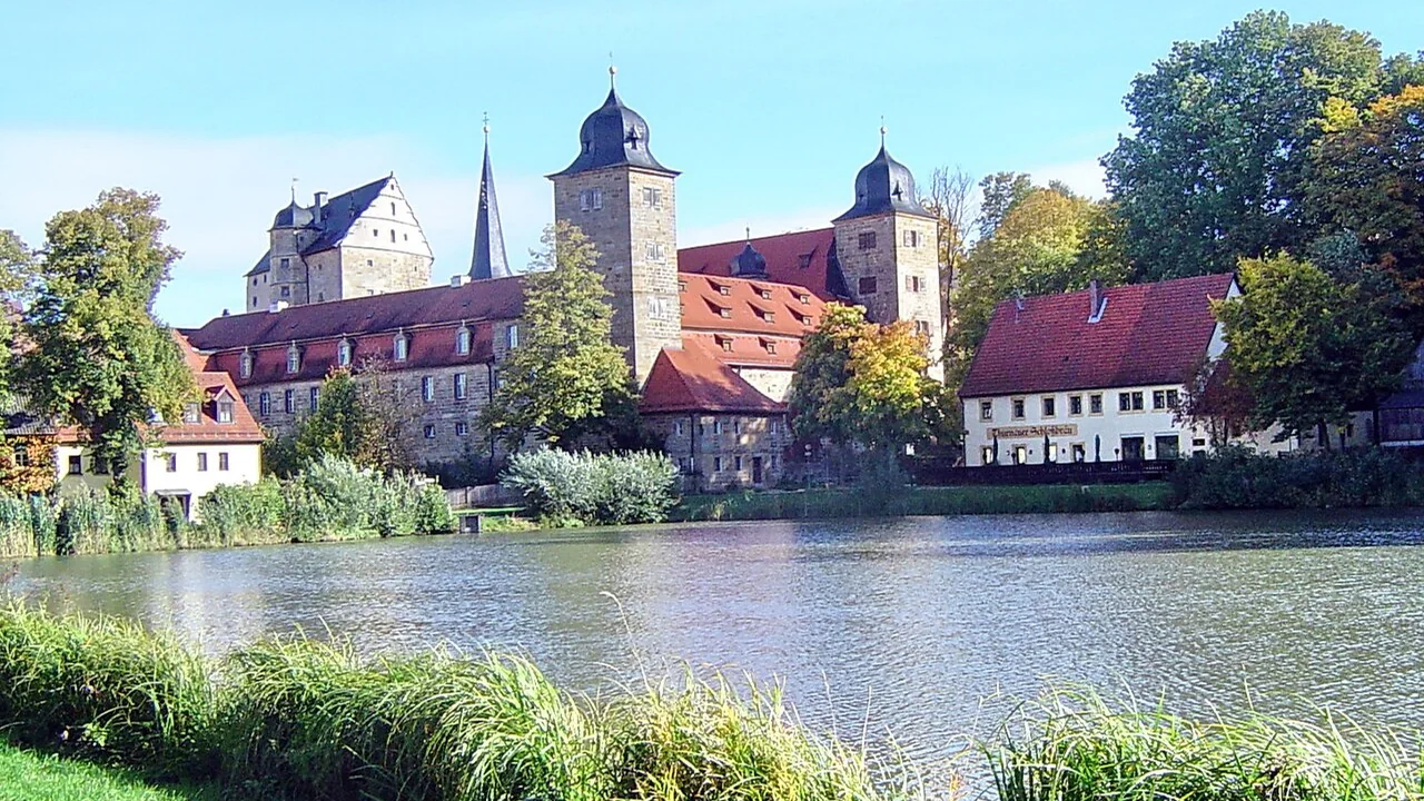 Stadtmotiv in Thurnau: Thurnau, Schlossweiher (03)