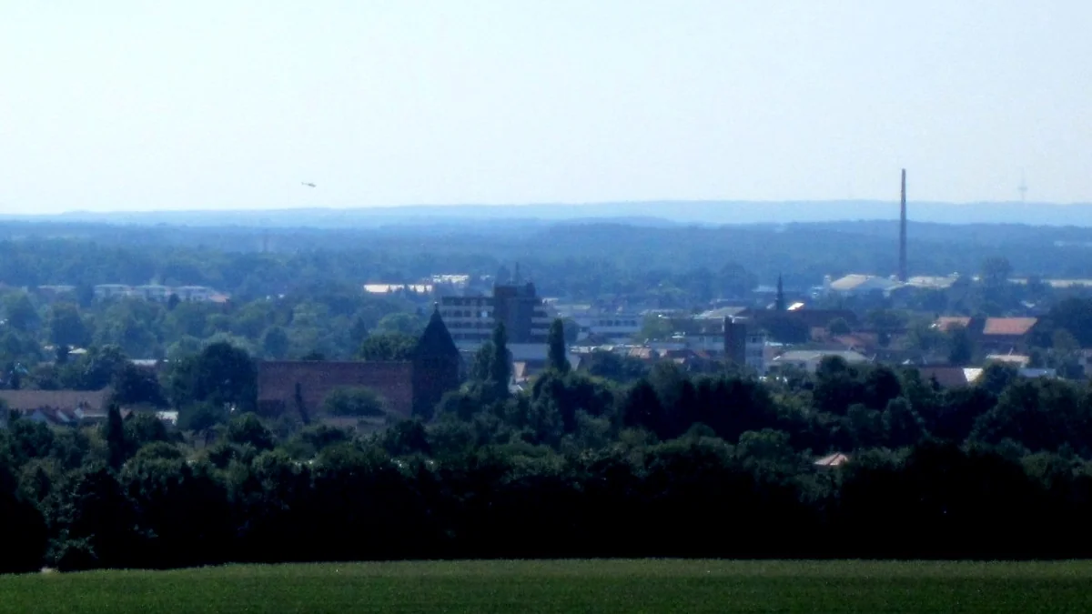 Stadtansicht von Vechta aus erhöhter Perspektive